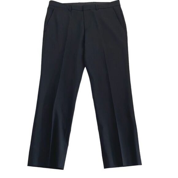 EUC! Theory Tailored Hemmed Black Slacks - Size 34 (x29”) - Picture 1 of 14